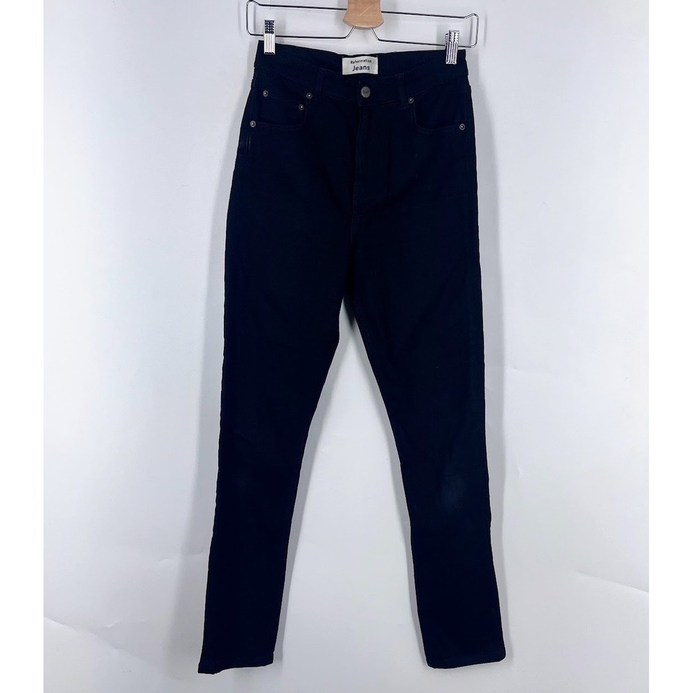 Reformation Jeans Womens High Rise Black Denim Pants Size 29